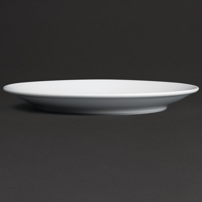 Royal Porcelain Coupe-Teller, klassisch, Weiß, 260 mm, 12 Stück