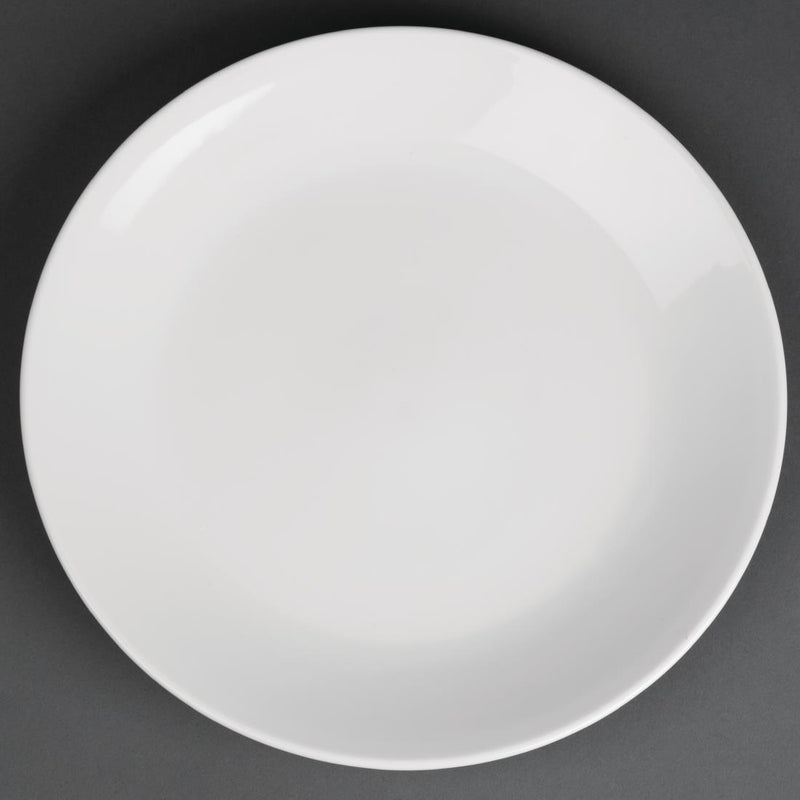 Royal Porcelain Coupe-Teller, klassisch, Weiß, 260 mm, 12 Stück