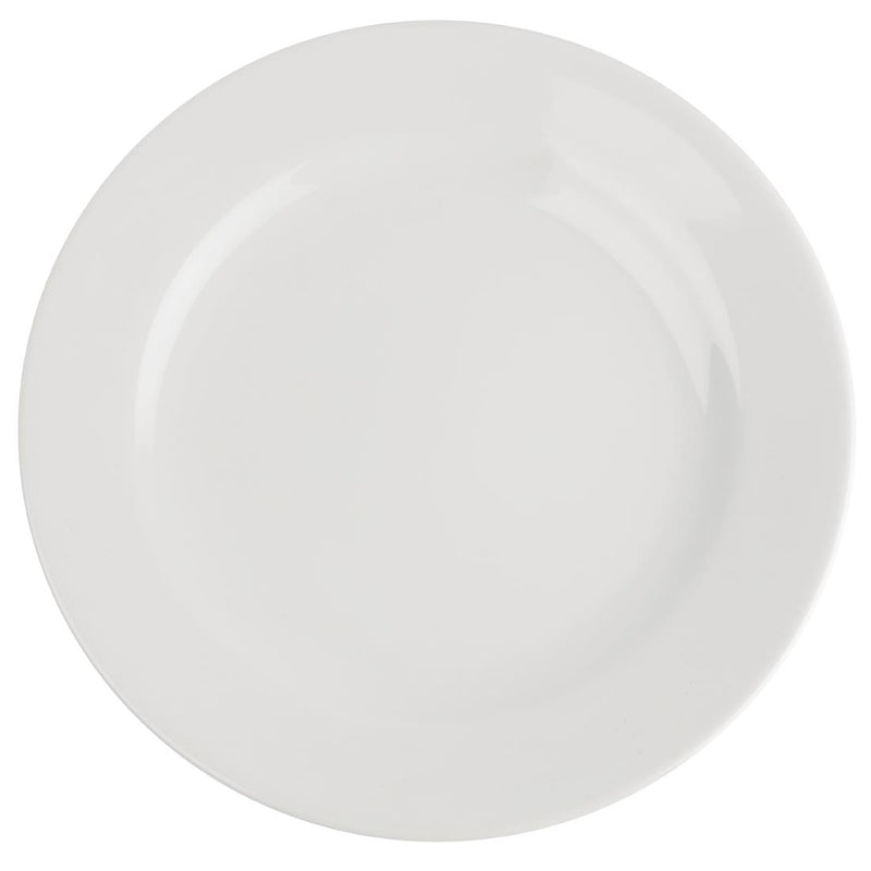 Royal Porcelain Classic White Teller mit breitem Rand, 210 mm, 12 Stück