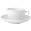 Royal Porcelain Cappuccino-Tassen, klassisch, Weiß, 200 ml, 12 Stück