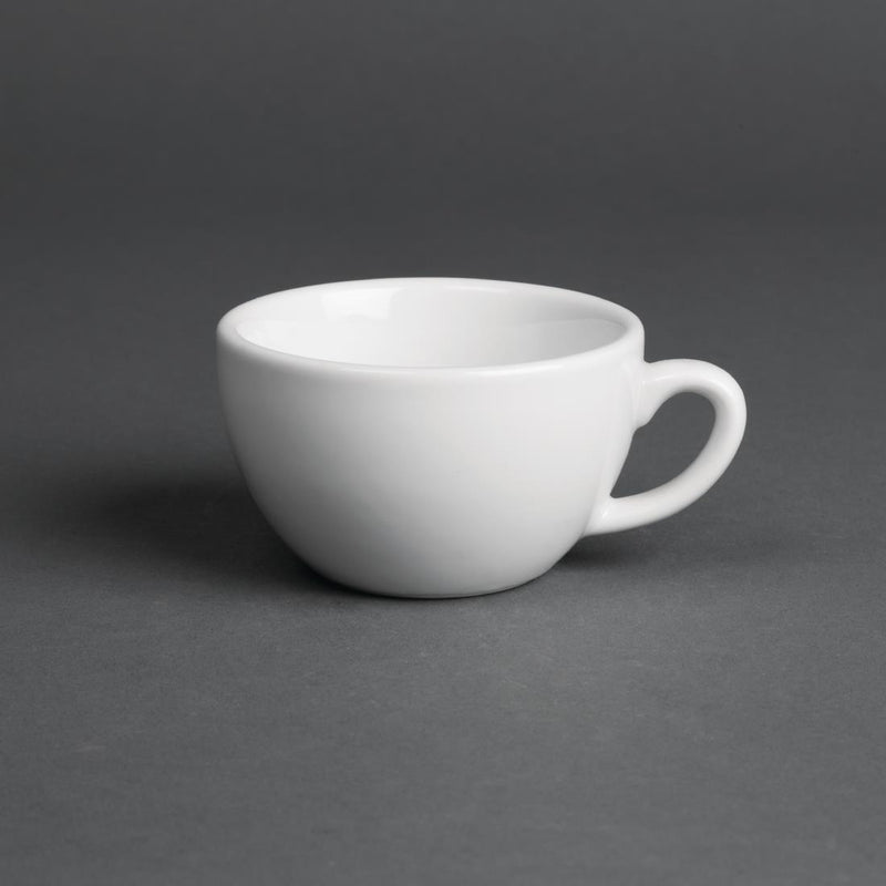 Royal Porcelain Espressotassen, klassisch, Weiß, 85 ml, 12 Stück