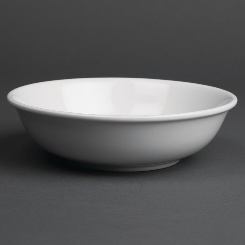Royal Porcelain Müslischalen, klassisch, Weiß, 165 mm, 12 Stück