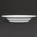 Royal Porcelain Suppenteller, klassisch, Weiß, 235 mm, 12 Stück