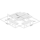 Rowlinson Quadratischer Holz-Picknicktisch 6,5 Fuß