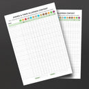 Chef Dishes Allergy Awareness Staff Guidance A2 gerahmtes Poster (Packung mit 3 Postern)