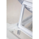 Sonnenliegen aus Polypropylen, weiß, 2 Stück