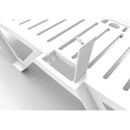 Sonnenliegen aus Polypropylen, weiß, 2 Stück