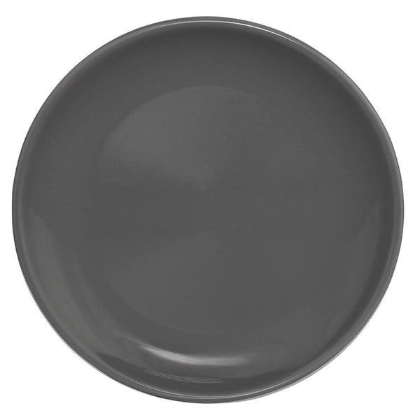Olympia Cafe Coupe Plate Charcoal - 250mm 10" (Box 6)