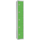 Elite Five Door Manual Combination Locker Locker Green