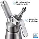 ICO Schlagsahnespender aus Edelstahl, silberfarben, 500 ml