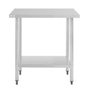 Nisbets Essentials Self Assembly Stainless Steel Table 800 x 600mm