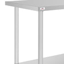 Nisbets Essentials Self Assembly Stainless Steel Table 800 x 600mm