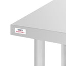 Nisbets Essentials Self Assembly Stainless Steel Table 800 x 600mm