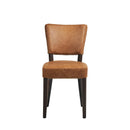 Oregon Esszimmerstuhl aus Wengeholz und Kunstleder, Hellbraun (2er-Pack)