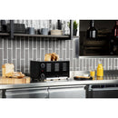 Rowlett Regent 4-Slot-Toaster Jet Black mit 2x Zusatzelementen