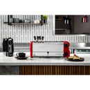 Rowlett Esprit 6 Slot Toaster Traffic Red w/2x Additional Elements & Sandwich Cage