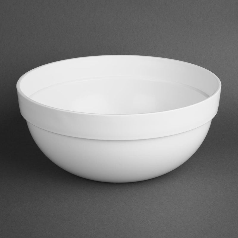 Nisbets Essentials Polypropylene White Mixing Bowl 3Ltr