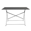 Bolero Pavement Style Folding Table Black 1100mm x 700mm