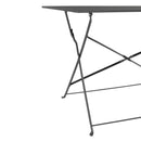 Bolero Pavement Style Folding Table Black 1100mm x 700mm