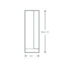 Vegware Baguettebeutel aus Kraftpapier mit PLA-Seitenfenster, 10,2 x 15,2 x 35,6 cm (1000 Stück)