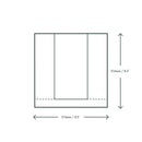 Vegware Kraft mittelgroße Sandwich-/Kekstüte mit PLA-Fenster, 21,6 x 21,6 cm (1000 Stück)