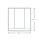 Vegware Kraft Large Sandwich/Cookie Bag with PLA Window 10"x10" (Pack of 1000)