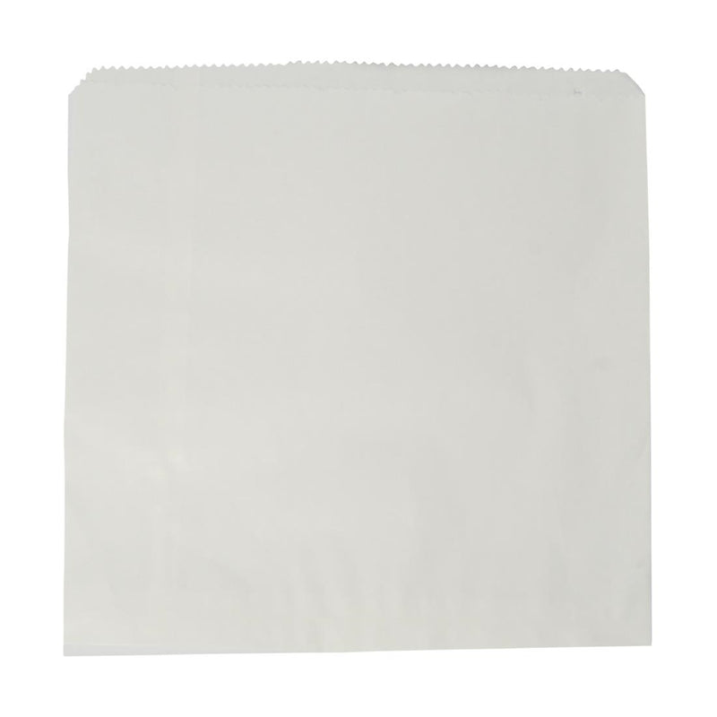 Vegware Paper White Kraft Flat Bag 7"x7" (Case of 1000)