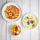 Olympia Whiteware Flat Walled Bowl - 215mm 8 1/2" (Box of 4)