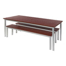 Enviro Outdoor Walnut Effect Faux Wood Bench 5ft