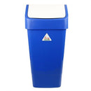 SYR Lucy 50L Swing Lid Bin Hygiene Blue