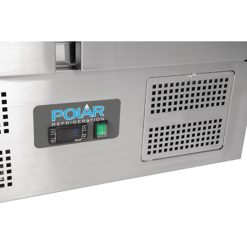 Polar G-Serie Pizza-Zubereitungsthekenkühlschrank 288Ltr