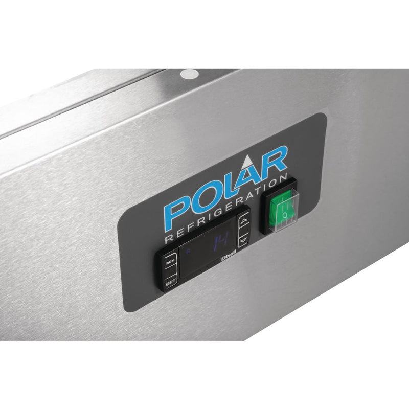 Polar G-Serie 3-türiger Thekenkühlschrank mit Granit-Arbeitsplatte, 368 l