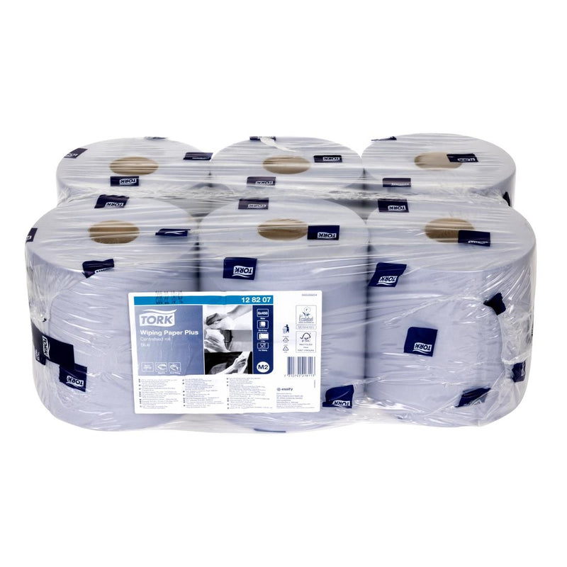 Tork Centrefeed Wischtuchspender, Nachfüllpackung, Blau (6er-Pack)