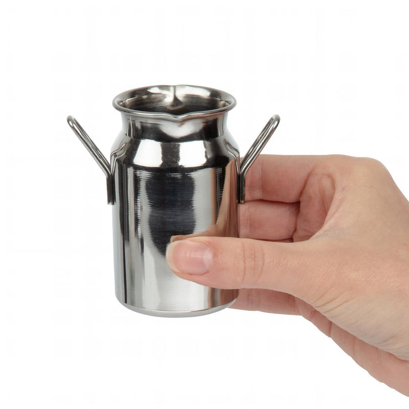 Olympia Stainless Steel Mini Milk Churn Medium 120ml