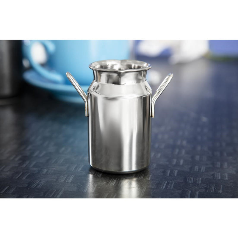 Olympia Stainless Steel Mini Milk Churn Medium 120ml