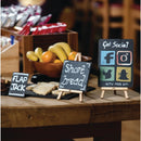 Olympia-Kreidetafel mit rundem Rand, A5