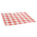 Greaseproof Paper Sheets Red Gingham 250 x 250mm (Pack of 200)