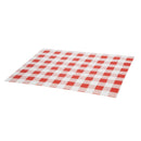 Greaseproof Paper Sheets Red Gingham 310 x 380mm (Pack of 200)