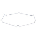 Rechteckiger Pizzastein mit Serviergestell aus Metall, 15 Zoll