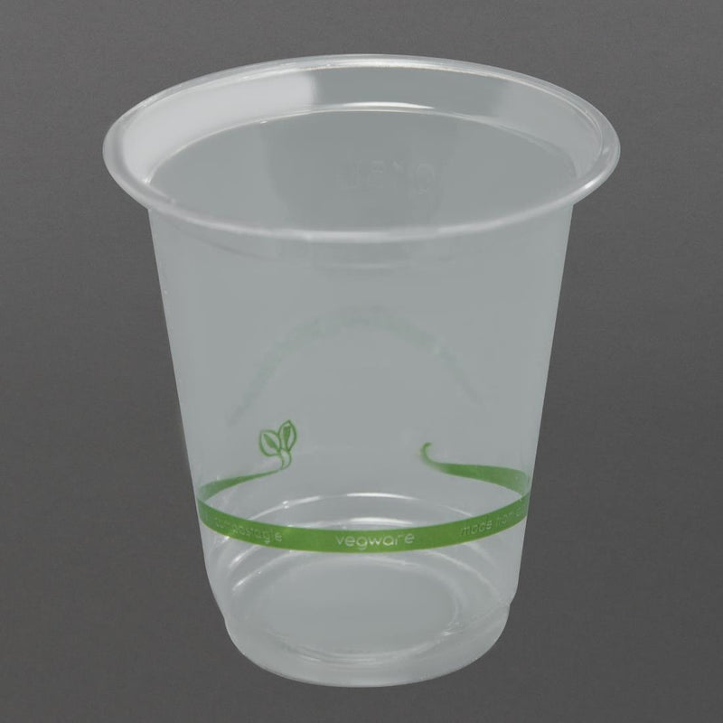 Vegware Compostable PLA Slim Cold Cups 200ml / 7oz (Pack of 1000)