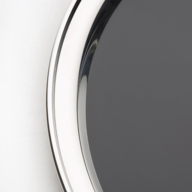 Olympia Rundes, rutschfestes Bartablett aus Edelstahl, 355 mm