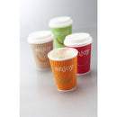 Huhtamaki Enjoy Gobelets chauds jetables à double paroi 225 ml / 8 oz (paquet de 875)
