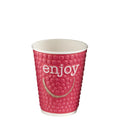Huhtamaki Enjoy Gobelets chauds jetables à double paroi 225 ml / 8 oz (paquet de 875)