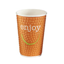 Huhtamaki Enjoy doppelwandige Einweg-Wärmebecher, 455 ml/16 oz (560 Stück)