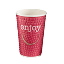 Huhtamaki Enjoy doppelwandige Einweg-Wärmebecher, 455 ml/16 oz (560 Stück)