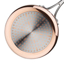 Vogue Induktions-Kochtopf mit drei Wänden, Kupfer, 180 mm