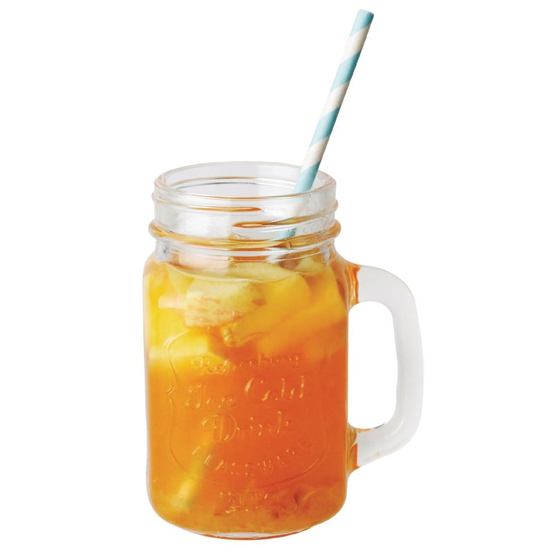 Olympia Handled Mason Jar 450ml (Pack of 12)