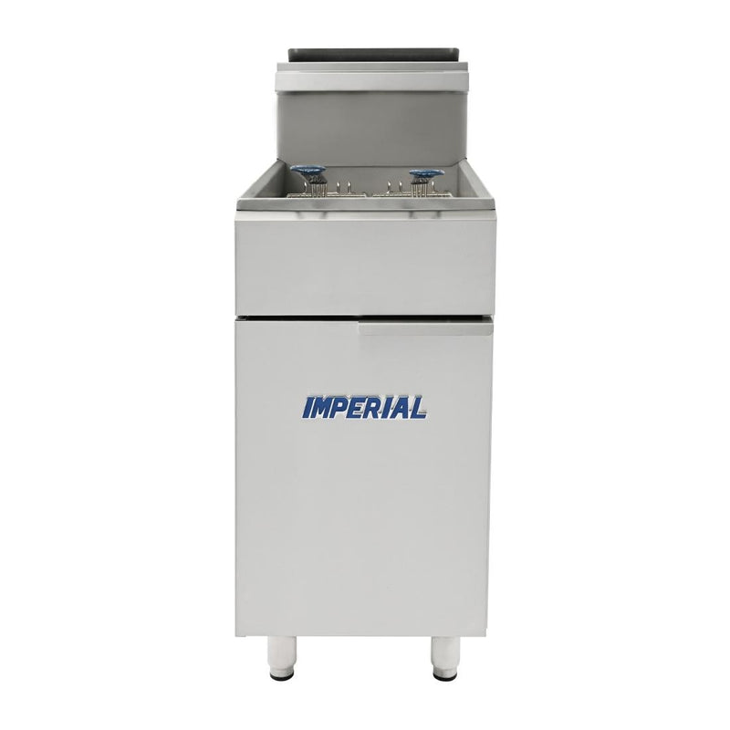 Imperial Single Tank Twin Basket Free Standing Natural Gas Fryer IFS-40-OP