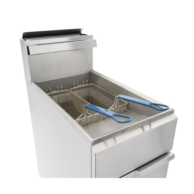 Imperial Single Tank Twin Basket Free Standing Propane Gas Fryer IFS-40-OP