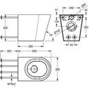 KWC DVS Stand-WC aus Edelstahl